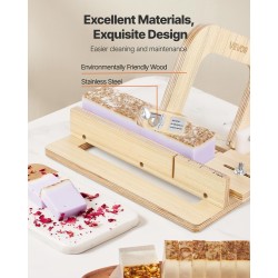 Saippualeikkuri puurunko 201 ruostumatonta terästä säädettävä 0–2 tuumaa silikonimuotti