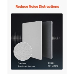 Pöytäseinäke PET-paneelilla hiiliteräsrunko 1524 x 610 mm