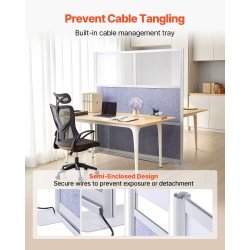 Modulaarinen toimistoseinäke PET-paneeleilla 1778 x 1778 mm huurretuilla akryyli-ikkunoilla