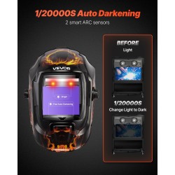 Hitsausmaski automaattitummennus DIN 4/9–13 luonnollinen värintoisto 2 anturia