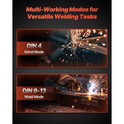 Hitsausmaski automaattitummennus DIN 4/9–13 luonnollinen värintoisto 2 anturia