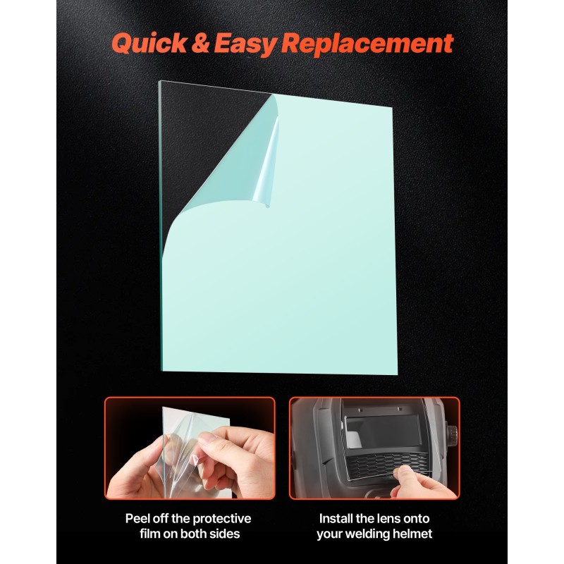 Ulompi suojalinssi hitsauskypärään PP läpinäkyvä 121×118 mm 20 kpl