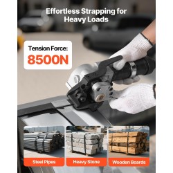 Pneumaattinen jakorakenteinen teräsvannelaite 19 mm 0,8–1,2 mm 8500 N