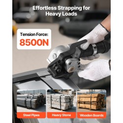 Pneumaattinen teräsvannekiristin ja sulkija alumiiniseosrunko 32 millimetriä leveille vanteille 8500 newtonin