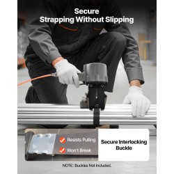 Pneumaattinen teräsvannekiristin ja sulkija alumiiniseosrunko 32 millimetriä leveille vanteille 8500 newtonin