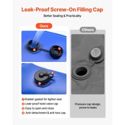 Kulmavesipussit uima-altaan peitteelle talvikäyttöön 4 kappaleen sarja 0,40 mm PVC-muovi