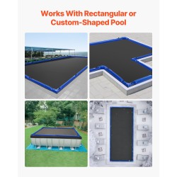 Kulmavesipussit uima-altaan peitteelle talvikäyttöön 4 kappaleen sarja 0,40 mm PVC-muovi