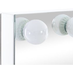 Tyylikäs meikkipeili led-valoilla ja usb-laturilla kylpyhuoneeseen