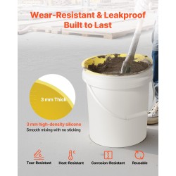 Silikoninen ämpärinsisus 18,9 litraa 2 kpl laastiin sekoittamiseen