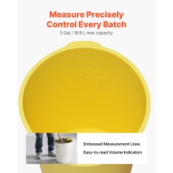 Silikoninen ämpärinsisus 18,9 litraa 2 kpl laastiin sekoittamiseen