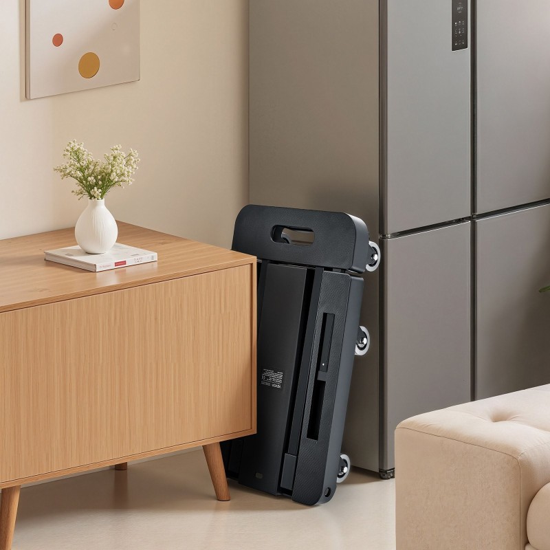 Taittuva kuljetuskärry seosteräsrunko 226,8 kg kantavuus 6 pyörää laajennettava pohja