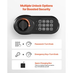 Turvakaappi Q235-teräs 3,6 kuutiojalkaa etupuolisella pudotusluukulla digitaalisella näppäimistölukolla