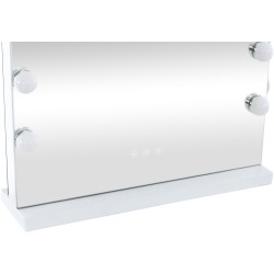 LED-valaistu meikkipeili kosketuspaneelilla ja USB-portilla