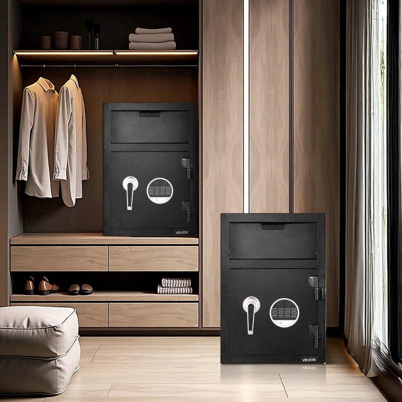 Tallelokero Q235-teräs etupudotusaukolla digitaalisella näppäimistöllä samettivuorella