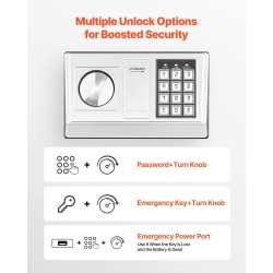 Tallelokero terästä samettiverhoiltu pudotusaukolla numerokoodilukolla kääntönupilla seinäkiinnitys