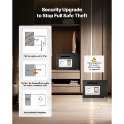 Tallelokero terästä samettiverhoiltu pudotusaukolla numerokoodilukolla kääntönupilla seinäkiinnitys