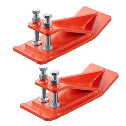 Kauhan reunasuoja hiiliteräs kaksoislukitus yhteensopiva reunapaksuudelle alle kaksi tuumaa oranssi