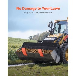 Kauhan reunasuoja hiiliteräs kaksoislukitus yhteensopiva reunapaksuudelle alle kaksi tuumaa oranssi