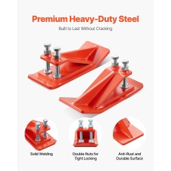 Kauhan reunasuoja hiiliteräs kaksoislukitus yhteensopiva reunapaksuudelle alle kaksi tuumaa oranssi