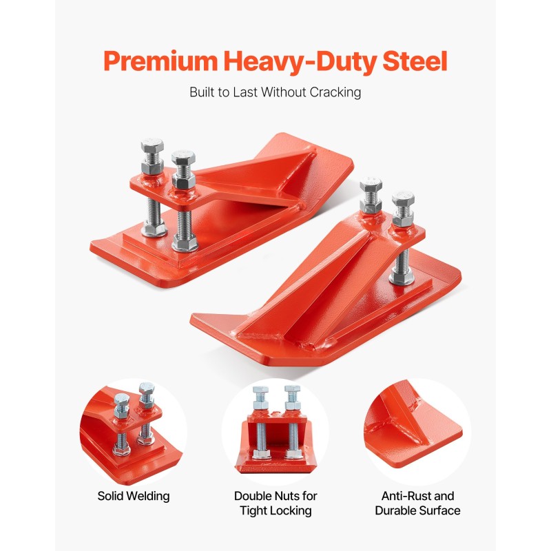 Kauhan reunasuoja hiiliteräs kaksoislukitus yhteensopiva reunapaksuudelle alle kaksi tuumaa oranssi