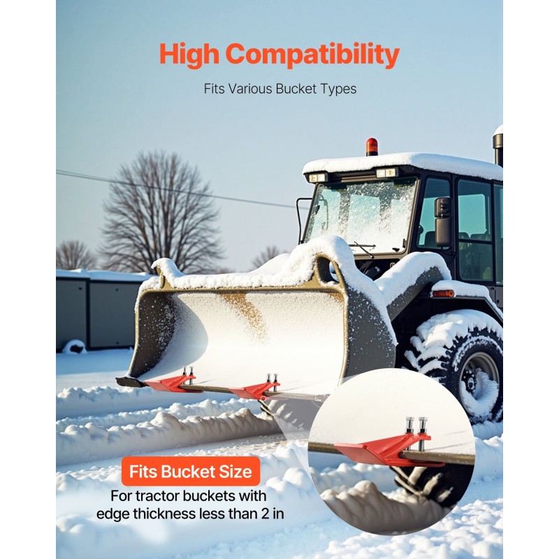 Kauhan reunasuoja hiiliteräs kaksoislukitus yhteensopiva reunapaksuudelle alle kaksi tuumaa oranssi