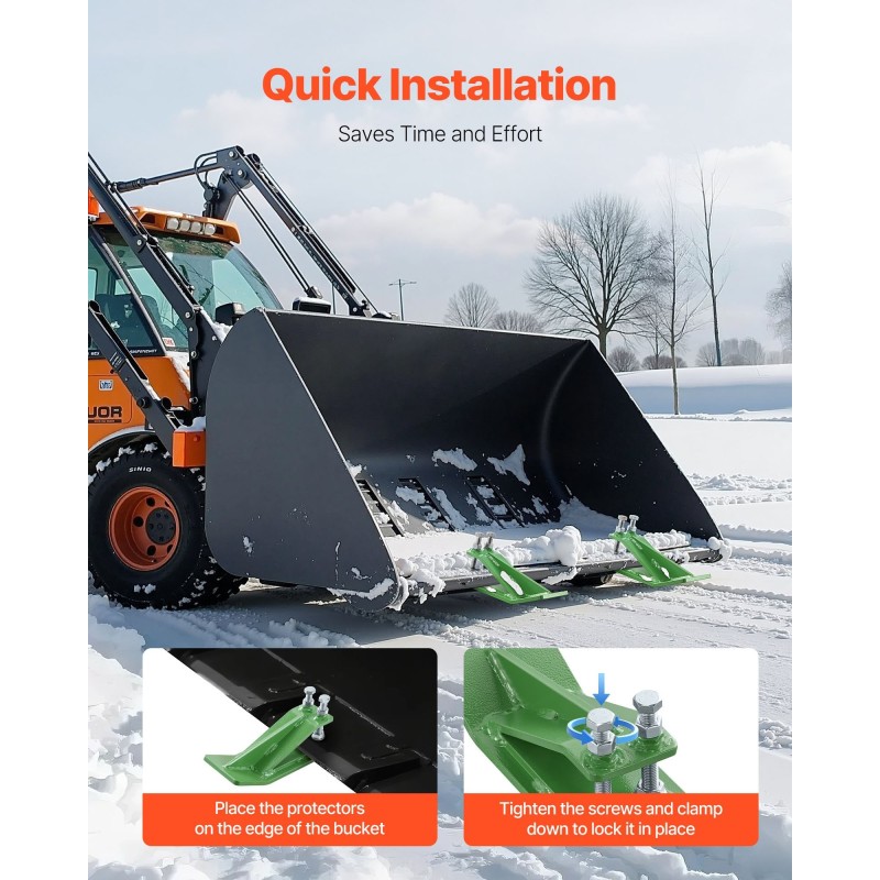 Kauhan reunasuojat vihreät hiiliterästä raskaaseen ulkokäyttöön kaksoislukitus kaksi kappaletta