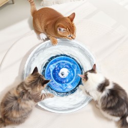 Keraaminen juoma-allas lemmikeille 2,1 l 360° juoma-alue hiljainen 1,5 W pumppu