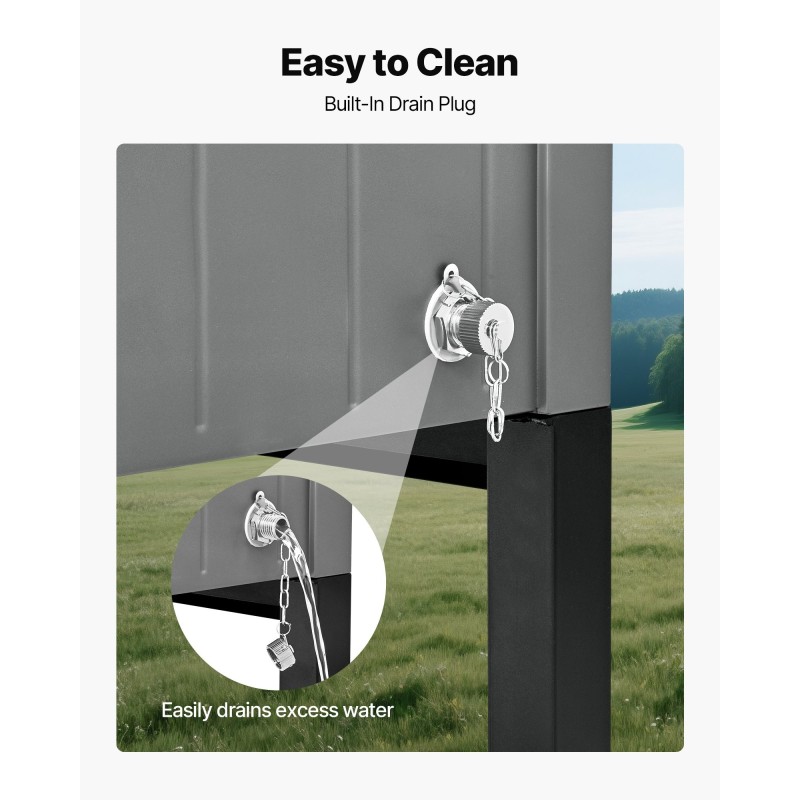 Siirrettävä kylmävaunu 75,7 litraa terassille kylmävalssattu teräsrunko pyörillä