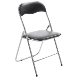 Taitettava keinonahkainen tuolisetti 2 kpl - moderni ja helppohoitoinen