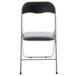 Taitettava keinonahkainen tuolisetti 2 kpl - moderni ja helppohoitoinen