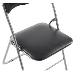 Taitettava keinonahkainen tuolisetti 2 kpl - moderni ja helppohoitoinen