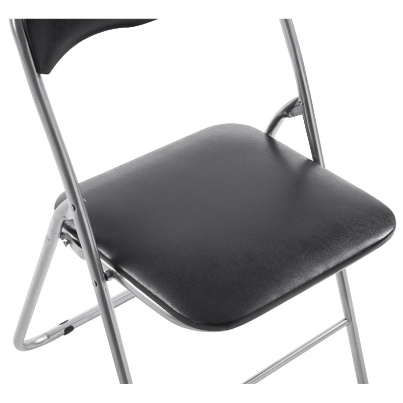 Taitettava keinonahkainen tuolisetti 2 kpl - moderni ja helppohoitoinen