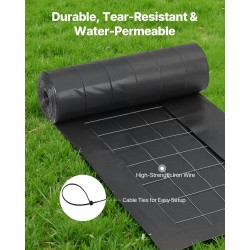 Suodatinaitakangas polypropeenia ja rautalankaa 0,6×30,48 m rulla eroosion ja sedimentin hallintaan