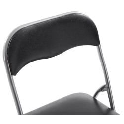 Taitettava keinonahkainen tuolisetti 2 kpl - moderni ja helppohoitoinen