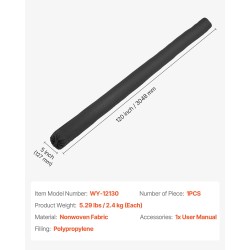 Sedimenttisuodatinsukka kolmen metrin kuitukankaasta polypropeenitäytteellä yksi kappale hulevesikaivoihin