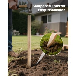 Puutarhapaalut kuusipuusta 25 kpl 122 cm aidan ja kasvien tuki