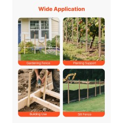 Puutarhapaalut kuusipuusta 25 kpl 122 cm aidan ja kasvien tuki