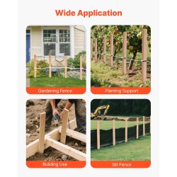 Puiset puutarhapaalut kuusi 12,7×38,1×914 mm 25 kpl aitaukseen ja kasvien tueksi