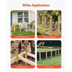 Puutarhapaalut kuusipuusta 61 cm 25 kpl kasvien tueksi ja aitoihin