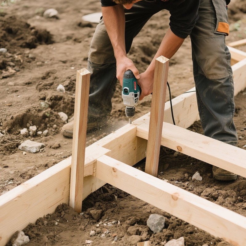 Puutarhapaalut kuusipuuta 19x19x914 mm 50 kpl terävä kärki kasvituki