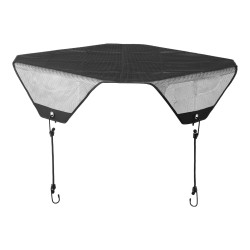 Ilmastointilaitteen ulkoyksikön yläpeite PVC verkko 910 x 910 mm musta