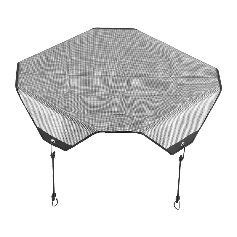 Ilmastointilaitteen ulkoyksikön suojapeite PVC-verkkokankaasta 710 x 710 mm musta