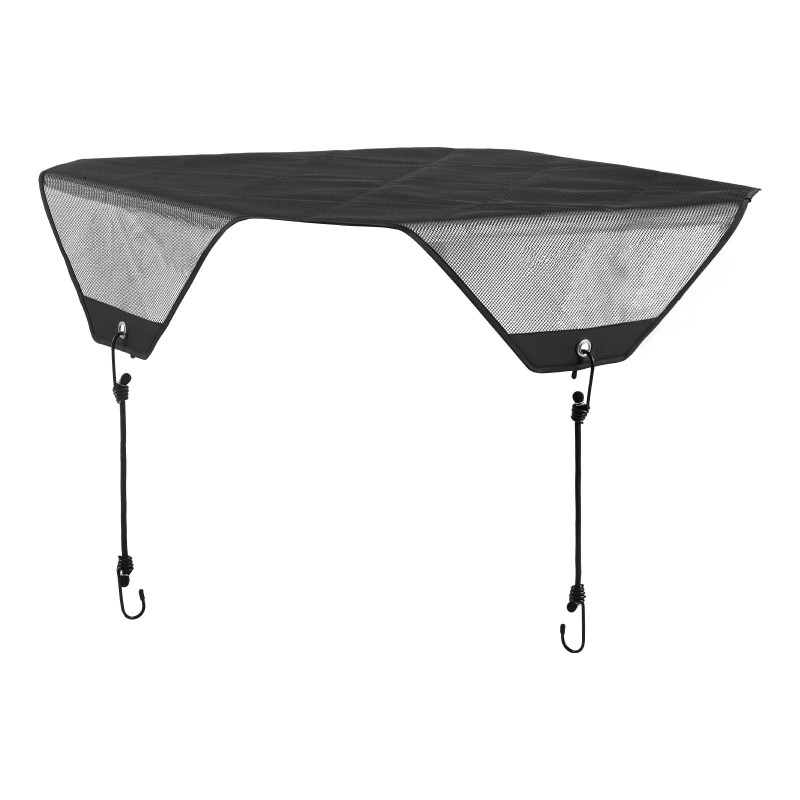 Ilmastointilaitteen ulkoyksikön suojapeite PVC-verkkokankaasta 710 x 710 mm musta