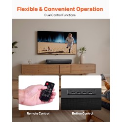 Äänipalkki 2.0-kanavainen 450 mm langaton Bluetooth 5.0 HDMI AUX USB 80 W