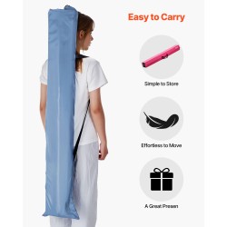 Balanssipalkki taittuva lapsille korkeatiheyksinen EVA-vaahto 233 cm pinkki kantolaukulla liukumaton pohja