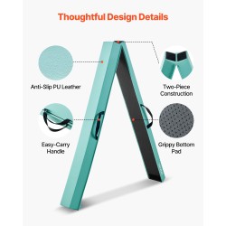 Tasapainopalkki 233 cm korkeatiheyksinen EVA-vaahto taittuva liukumaton lapsille kantolaukku