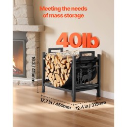 Halkoteline sisäkäyttöön jauhemaalattua Q195-terästä 45 cm leveä irrotettava 600D kangaskassi