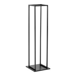 Polttopuuteline kapea korkea sisäkäyttöön jauhemaalattu teräs 33x32x112cm 45 kg