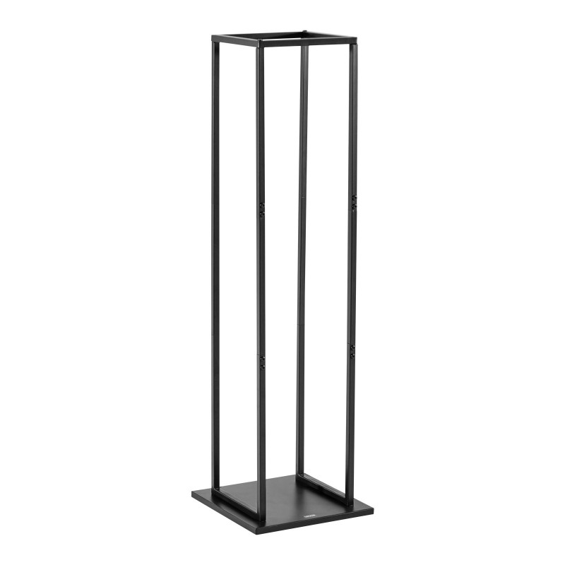 Polttopuuteline kapea korkea sisäkäyttöön jauhemaalattu teräs 33x32x112cm 45 kg