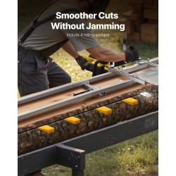 Sahakiskojärjestelmä alumiiniseos ja hiiliteräs 4,57 metrin sahauspituus yhteensopiva moottorisahoille